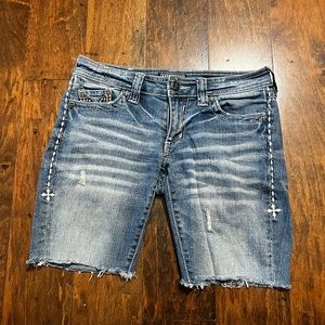 Authentic Affliction black premium denim shorts style RAQUEL  T6